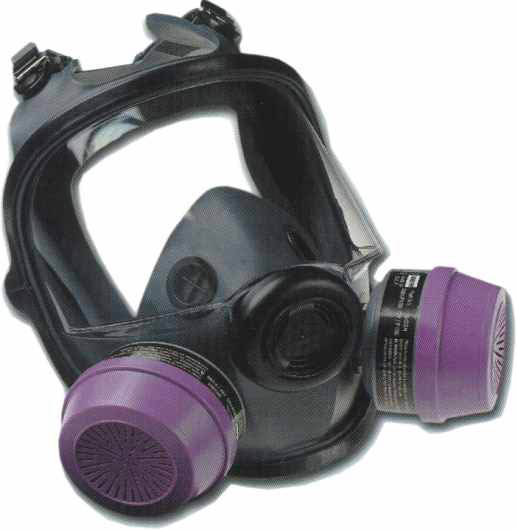 Mặt Nạ Phòng Độc TR 2002 - Thân Mặt Nạ Và Phép Thử Kín 2 Mặt nạ phòng độc lắp một phin lọc ren vặn đặt chính giữa trước miệng