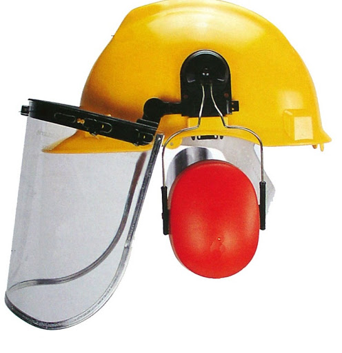 Mũ Cối Quân Đội - Cấu Tạo, Phân Loại Và Cách Chọn Cỡ 3 Mũ bảo hộ vỏ nhựa có kính chắn và đai treo bên trong, khác hẳn cấu trúc mũ cối