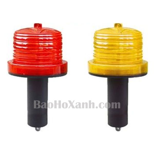 Gậy Điều Khiển Giao Thông: Chọn Độ Dài Và Chế Độ Sáng 1 Đèn báo hiệu tròn đặt cố định tại điểm điều tiết, dùng kèm với gậy chỉ huy cầm tay