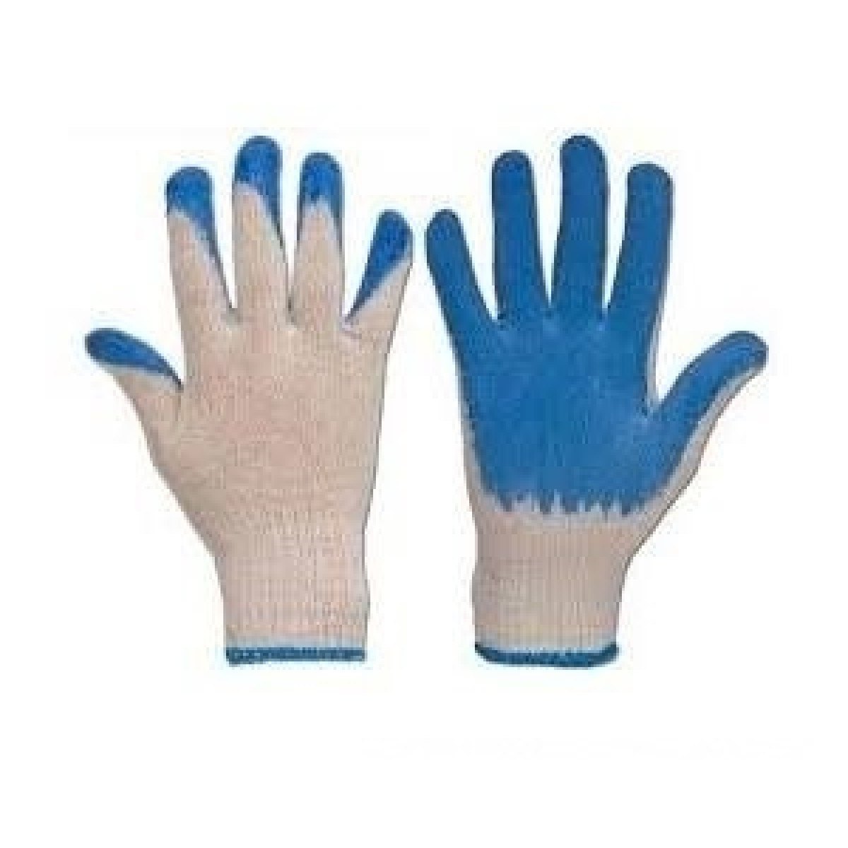 Hướng Dẫn Cách Lựa Chọn Găng Tay Sợi An Toàn 1 Găng tay sợi trắng phủ hạt nhựa ở mặt lòng bàn tay