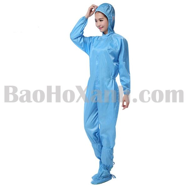 Quần Áo Phòng Sạch: Viết Yêu Cầu Kỹ Thuật Và Kiểm Lô Tại Hà Nội 2 Vải bộ đồ phòng sạch dệt sợi dẫn điện thành ô lưới nhìn thấy được trên bề mặt