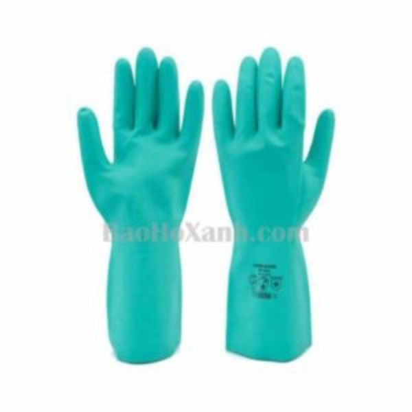 Tạp Dề Chống Hoá Chất Microchem Chất Lượng Tại TPHCM 3 Găng tay chống hóa chất ống dài đeo kèm để luồn dưới cổ tay tạp dề