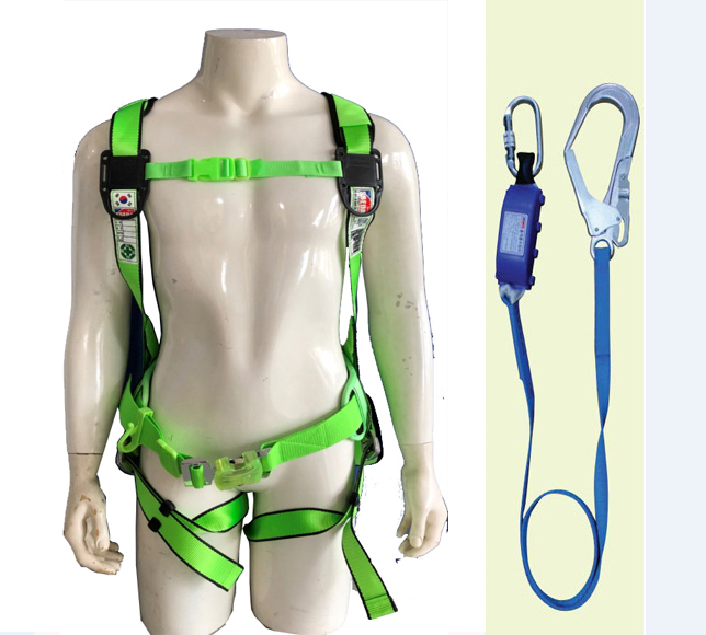 Khóa Hãm Chống Trượt, Chống Rơi Adela Tại TP.HCM 2 Bộ dây đai an toàn toàn thân có khoen chữ D sau lưng dùng cùng thiết bị chống rơi