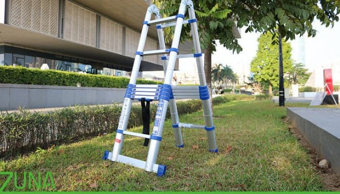 Dùng Thang Rút An Toàn: Mở, Thu Và Bảo Dưỡng 4 Lau khô mặt ngoài từng đốt thang sau công trình nhiều bụi vữa