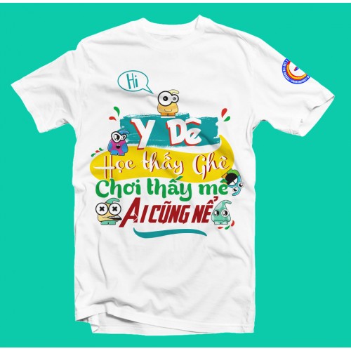 Phôi áo thun cổ tròn nhiều màu xếp chồng chờ vào chuyền in