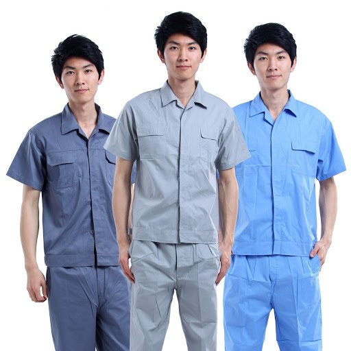 Đồng Phục Kỹ Thuật Cho Kỹ Sư Và Giám Sát Tại Long An 1 Áo kỹ thuật bảo hộ tay dài có túi ngực và dải phản quang