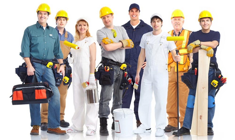 Đồng Phục Lao Động Đẹp - Ranh Giới Với An Toàn Khi May 3 Tổ công nhân mặc đồng phục cùng hệ màu, phân biệt bộ phận bằng màu cầu vai
