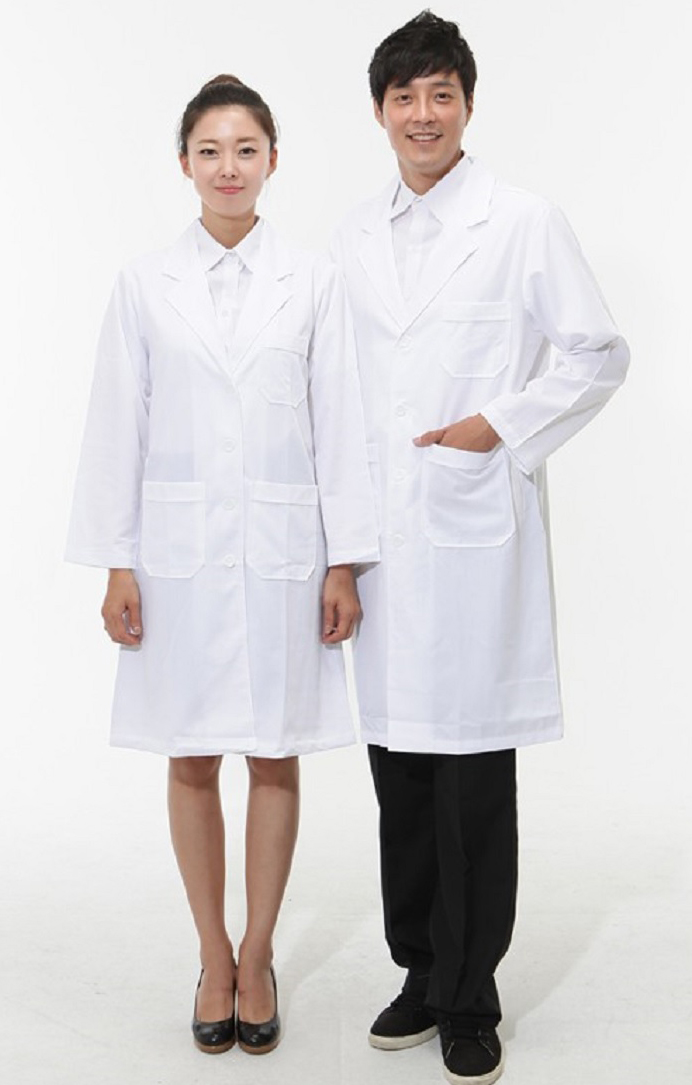 Mẫu Đồng Phục Blouse Đẹp Theo Từng Ngành Nghề 1 Mẫu đồng phục blouse dáng dài cho cả nam và nữ trong cùng một hệ thống nhận diện