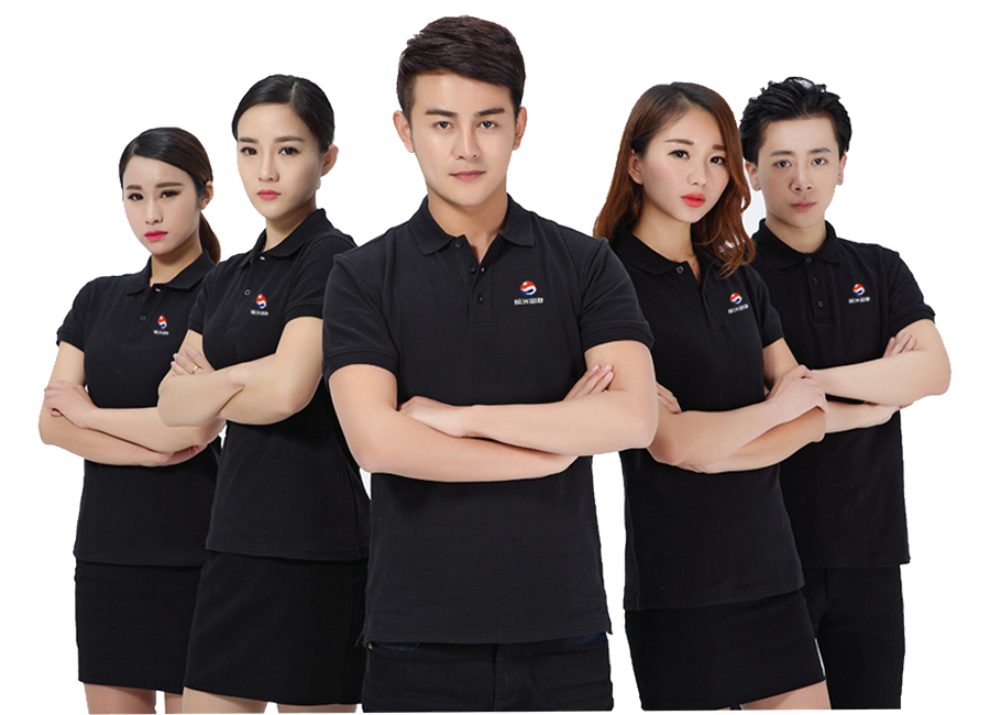 Đồng Phục Nail Chịu Hoá Chất Và Cách Phối Màu Nhận Diện Tiệm 3 Áo thun đồng phục cổ tròn nhiều màu xếp chồng lên nhau