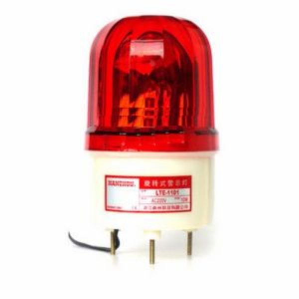 Đèn Cảnh Báo Giao Thông Ban Đêm Cho Đoạn Thi Công 2 Đèn báo hiệu tròn phát ánh sáng nhìn rõ khi trời tối