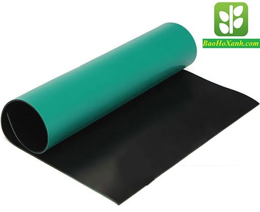 Thảm Chống Tĩnh Điện: Lắp Đặt, Nối Đất Và Đo Kiểm 2 Bề mặt thảm ESD hai lớp dùng trải bàn thao tác điện tử