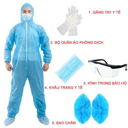 Đồ Bảo Hộ Y Tế - Phân Loại, Tiêu Chuẩn Và Cách Chọn Mua 1 Bộ đồ bảo hộ y tế nhiều món dùng một lần