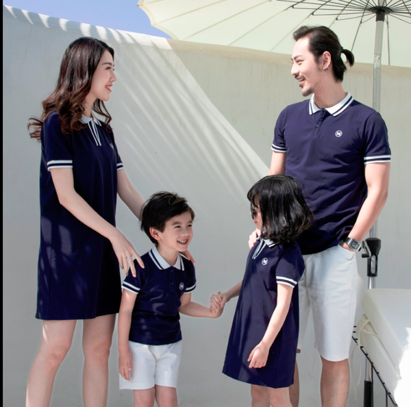 Những Mẫu Áo Gia Đình Cao Cấp - Gắn Kết Yêu Thương 3 Áo gia đình cao cấp đi du lịch biển trẻ trung cá tính