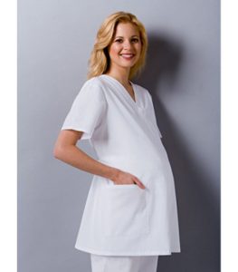 Áo Blouse Bầu Nâng Niu Giá Trị Người Phụ Nữ Ngành Y 2025 13 Áo Blouse bầu màu trắng