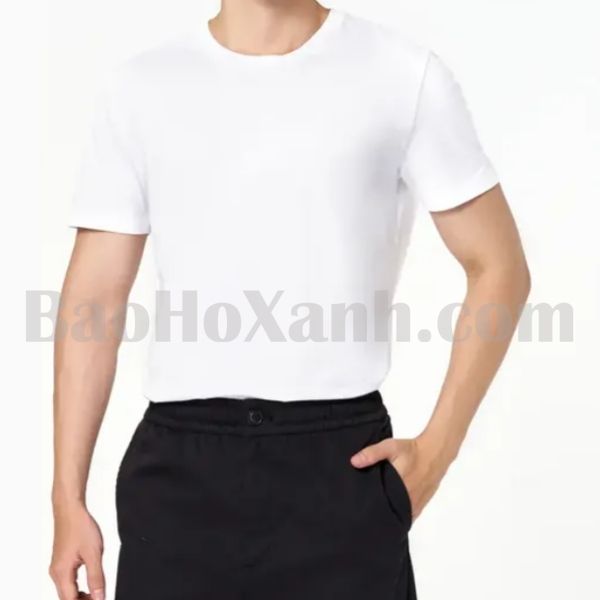 Áo Cotton Đồng Phục - Ưu Nhược Điểm Trong Vận Hành Thực Tế 3 Mặt vải của một chiếc áo thun đồng phục nhìn gần để đánh giá độ dày và độ mịn