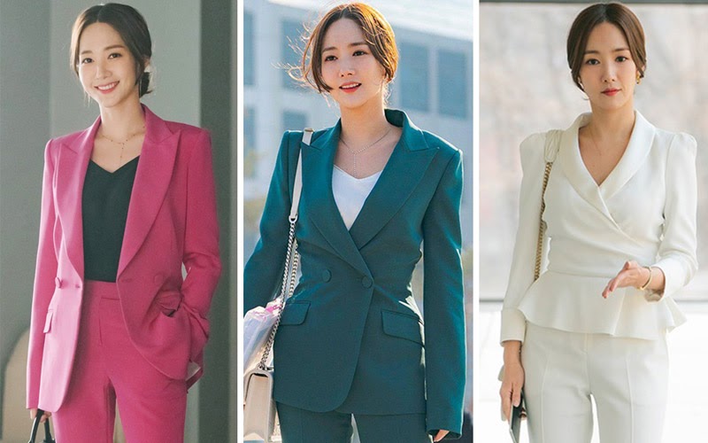 Tiêu Chuẩn Đồ Vest Nữ - Kiểm Bằng Mắt Và Tay Khi Nhận Hàng 4 Nhân viên mặc thử bộ vest ngay tại buổi nhận lô hàng