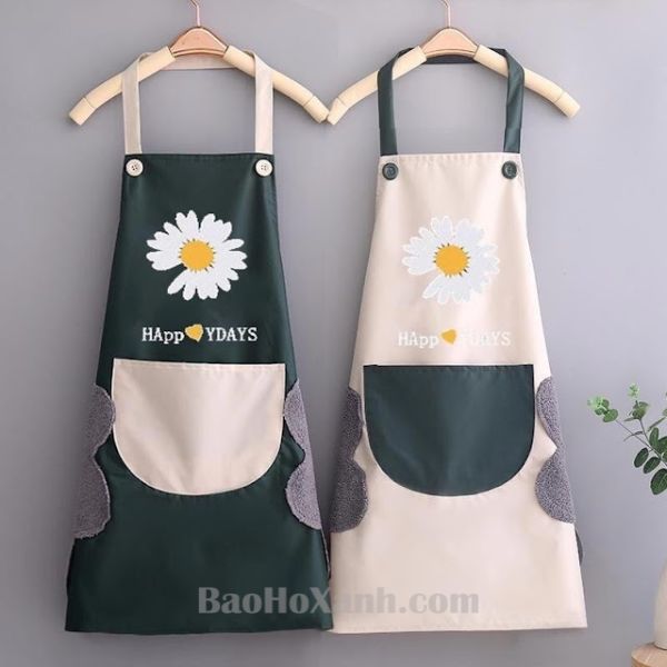 Áo Tạp Dề: Phân Loại Kiểu Dáng, Dây Đeo Và Túi Trước 3 Túi trước chia hai ngăn dọc có mũi chặn ở hai góc miệng túi