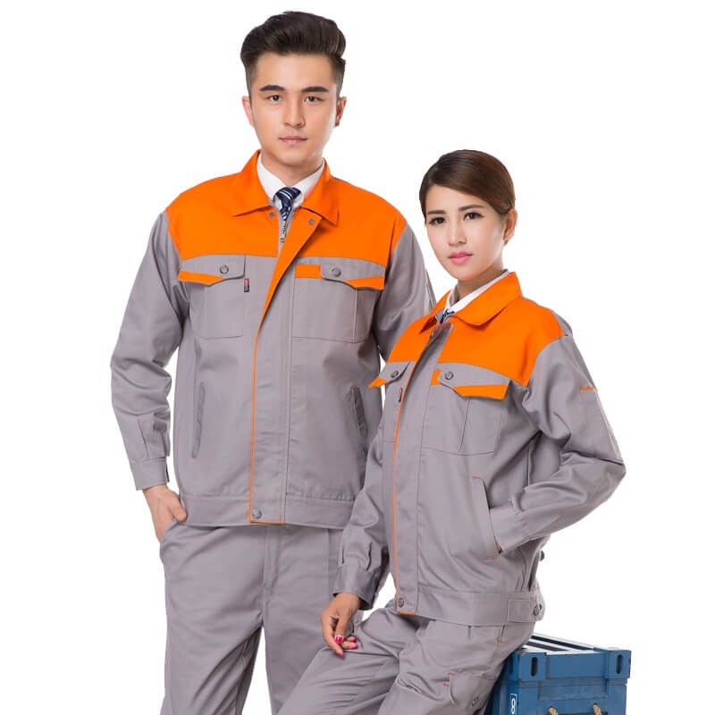 Đồ bảo hộ lao động bộ rời gồm áo và quần dành cho công nhân sản xuất