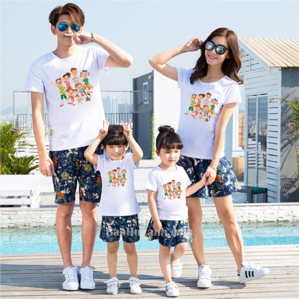 Những Mẫu Áo Gia Đình Cao Cấp - Gắn Kết Yêu Thương 1 Bộ áo gia đình đồng bộ cho cả người lớn và trẻ nhỏ