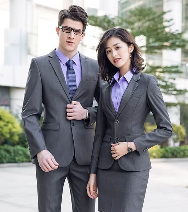 Đồng Phục Công Sở Có Ý Nghĩa Đặc Biệt Đối Với Doanh Nghiệp 3 Bộ đồng phục công sở gồm áo vest và quần âu