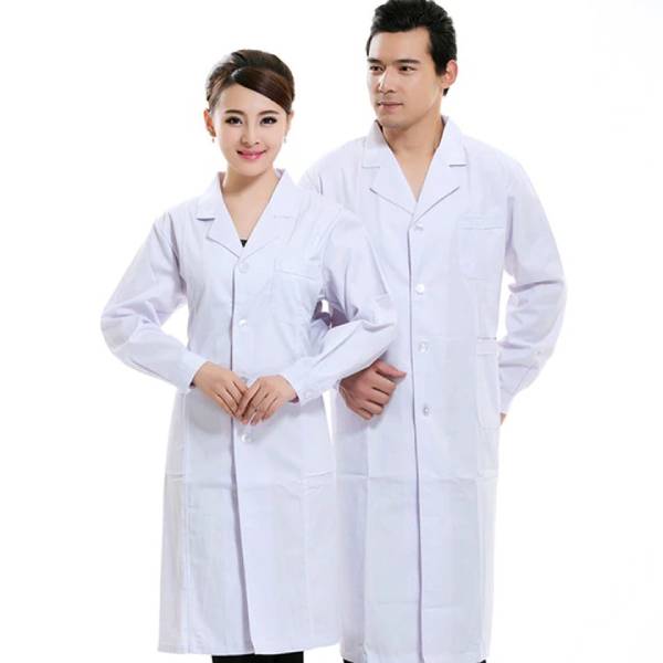 Áo Blouse May Sẵn Chuẩn Quy Định Bộ Y Tế Và Cách Chọn Đúng Size 1 Áo blouse trắng dài tay may sẵn cho nhân viên y tế