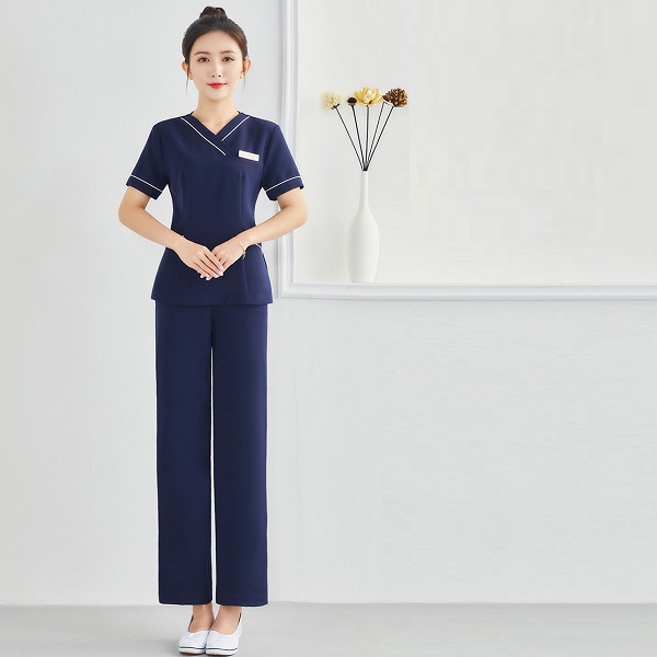 Đồng Phục Spa Cổ Tàu Màu Xanh
