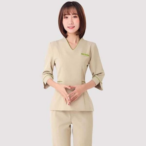 Đồng Phục Spa Vải Cotton Thanh Lịch