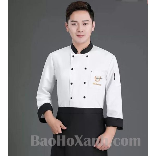 Áo Bảo Hộ Đầu Bếp Màu Trắng