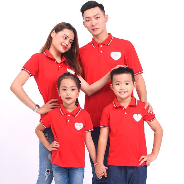 Áo Đồng Phục Gia Đình Thiết Kế Mới