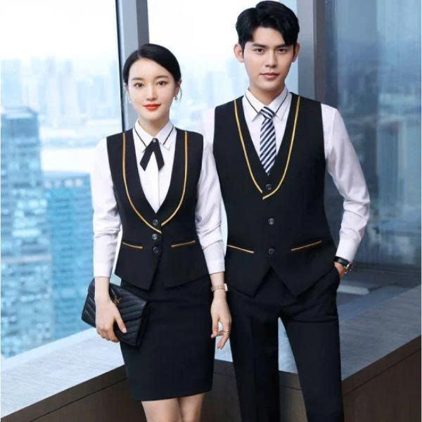 Áo Đồng Phục Lễ Tân Thời Trang Thanh Lịch, Tôn Dáng Và Nhã Nhặn. Form Áo Ôm Vừa Phải, Đường May Tinh Tế Tạo Cảm Giác Chuyên Nghiệp. Phù Hợp Với Môi Trường Khách Sạn Cao Cấp, Lịch Sự.