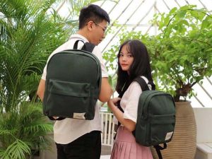 Balo học sinh 40x30x14cm vải dày cản nước chia nhiều ngăn nhiều màu