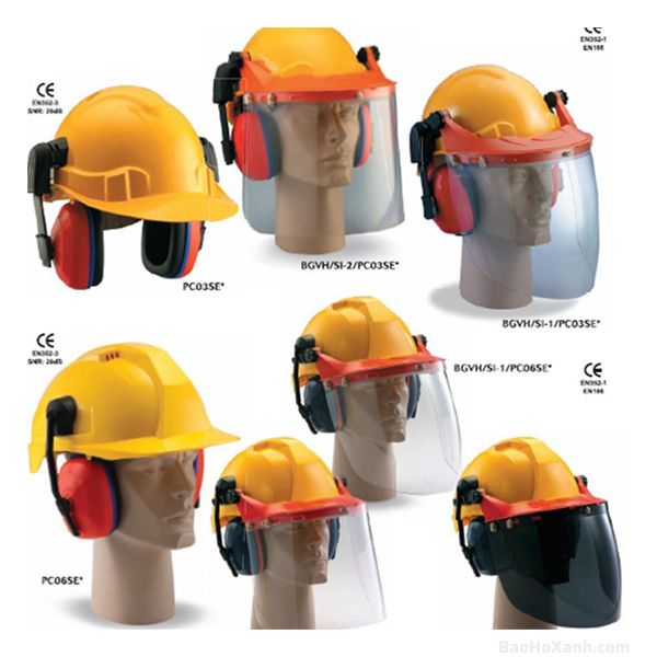 Bộ Bảo Vệ Mặt Kèm Chụp Tai Đa Năng