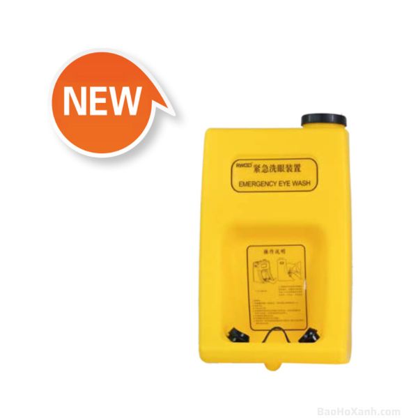 Bồn rửa mắt khẩn cấp di động WJH0983-01 thân nhựa PE có bồn chứa