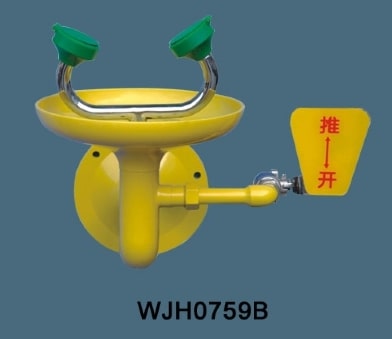 Bồn rửa mắt khẩn cấp WJH0759B thân tròn gọn chiếm ít diện tích sàn
