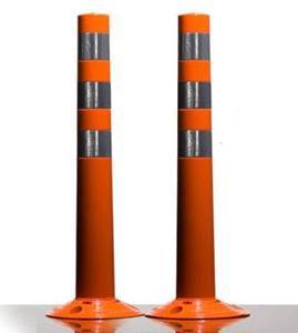 Cọc tiêu nhựa TPU Hàn Quốc màu cam cao 75 cm dùng phân làn giao thông