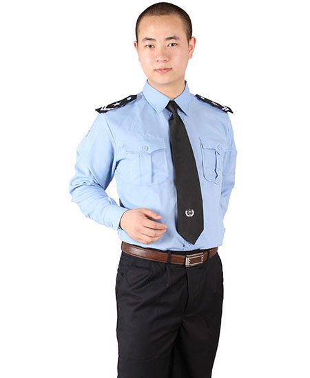 Đồng phục bảo vệ dáng suông cho cả nam và nữ có cầu vai gắn bộ đàm