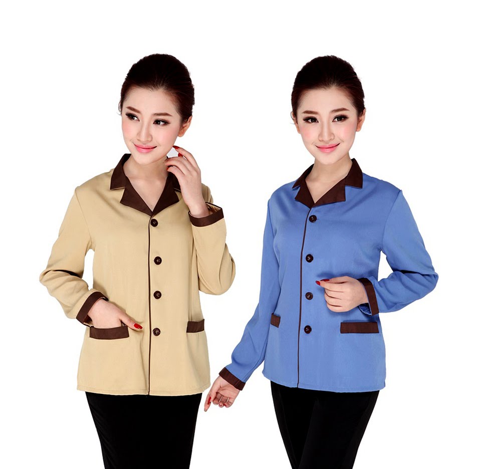Đồng Phục Tạp Vụ Nhiều Màu Cho Nhân Viên nhìn tổng thể