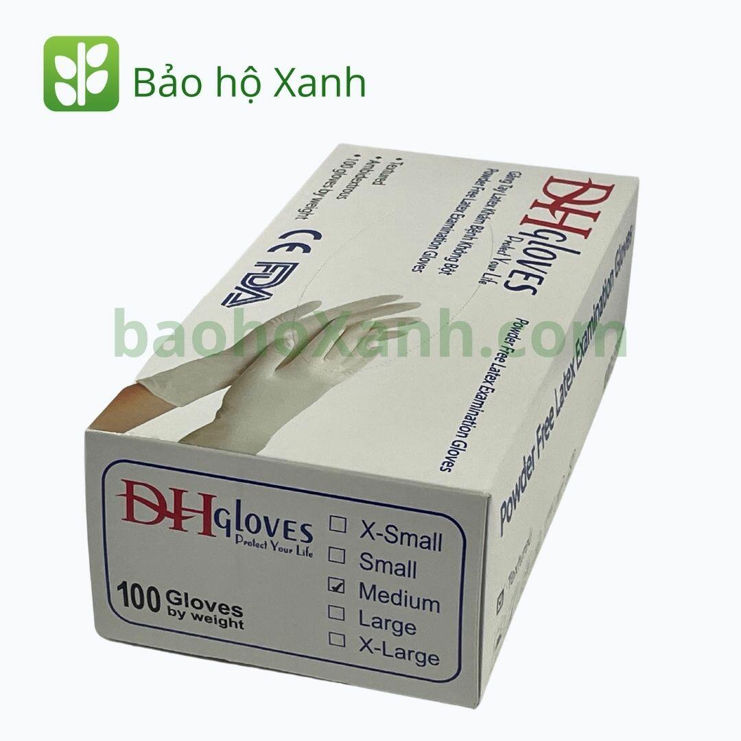 Hộp găng tay latex không bột nhiều màu dùng để phân vùng khu vực