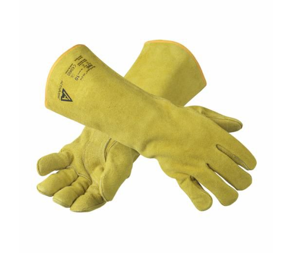 Găng tay da hàn WORK WELDING WW016 màu vàng bản dài 41 cm