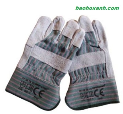 Găng tay hàn tích FP101 phối vải ở lưng bàn tay và da ở lòng bàn tay