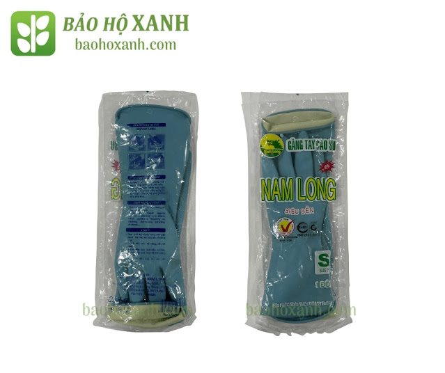 Găng tay cao su Nam Long bản dùng lại nhiều lần cho khâu sơ chế ướt