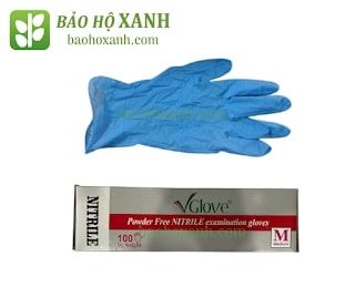 Găng tay y tế Vglove nitrile sản xuất theo tiêu chuẩn ASTM D6319
