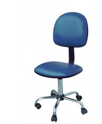 Ghế chống tĩnh điện có tựa khung thép không gỉ mặt da PU năm chân