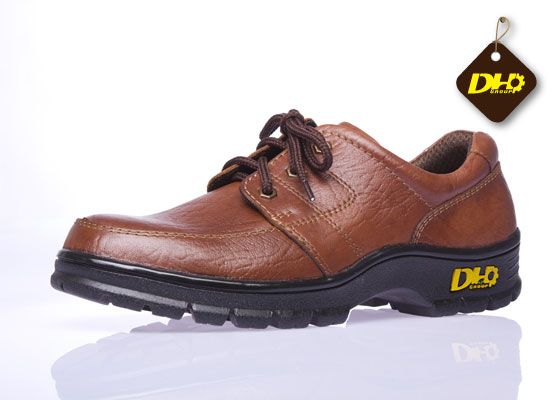 Giày bảo hộ lao động DH-02 màu vàng nâu đế cao su kháng dầu