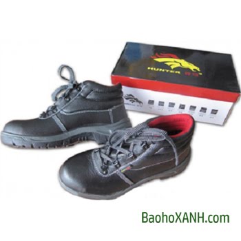 Giày bảo hộ Hunter da phối nylon, lót thép chịu lực cấp phát cho nhà xưởng