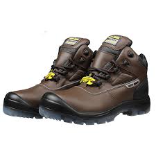 Giày bảo hộ Jogger cổ thấp thân da thật màu nâu