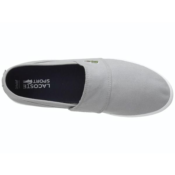 Giày vải nam Lacoste GVA0033 dáng cổ thấp thân vải trơn