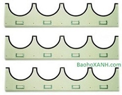 Kệ treo mũ bảo hộ gắn tường bằng nhựa ABS màu trắng Hàn Quốc