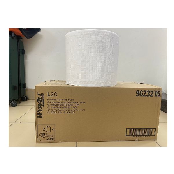 Thùng khăn lau thấm dầu Wypall đặt tại điểm cố định