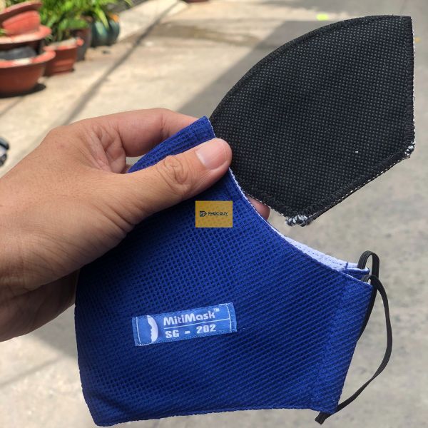 Khẩu trang than hoạt tính MitiMask SG202 cho người đi đường